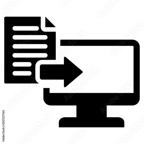 Data Entry Glyph Icon