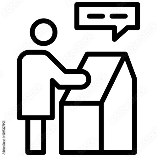 Self Service Outline Icon