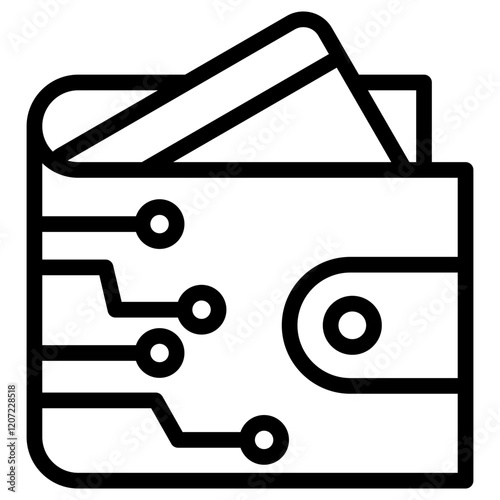 Digital Wallet Outline Icon