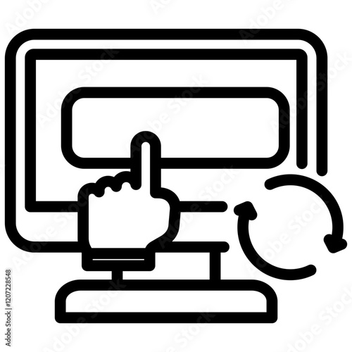 Subscription Renewal Outline Icon