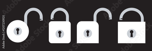 Lock icon. padlock icon, lock sign vector.