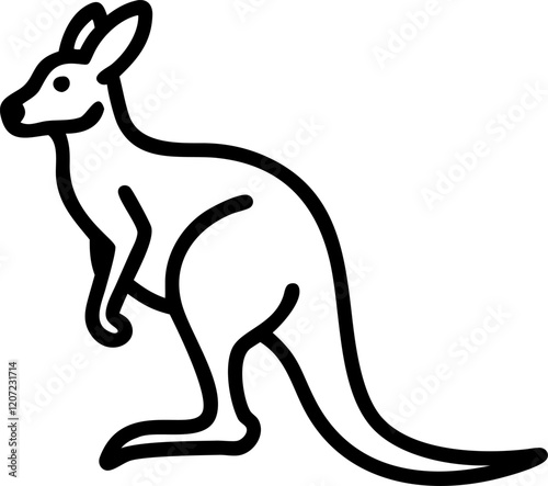 kangaroo vector illustration