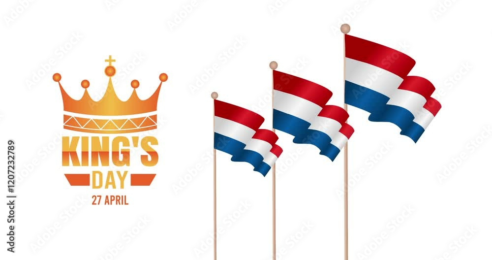 king's day motion video, ideal for king's day celebration
