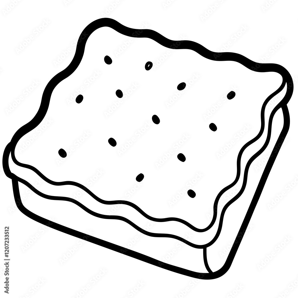 Pop Tart Vector Illustration