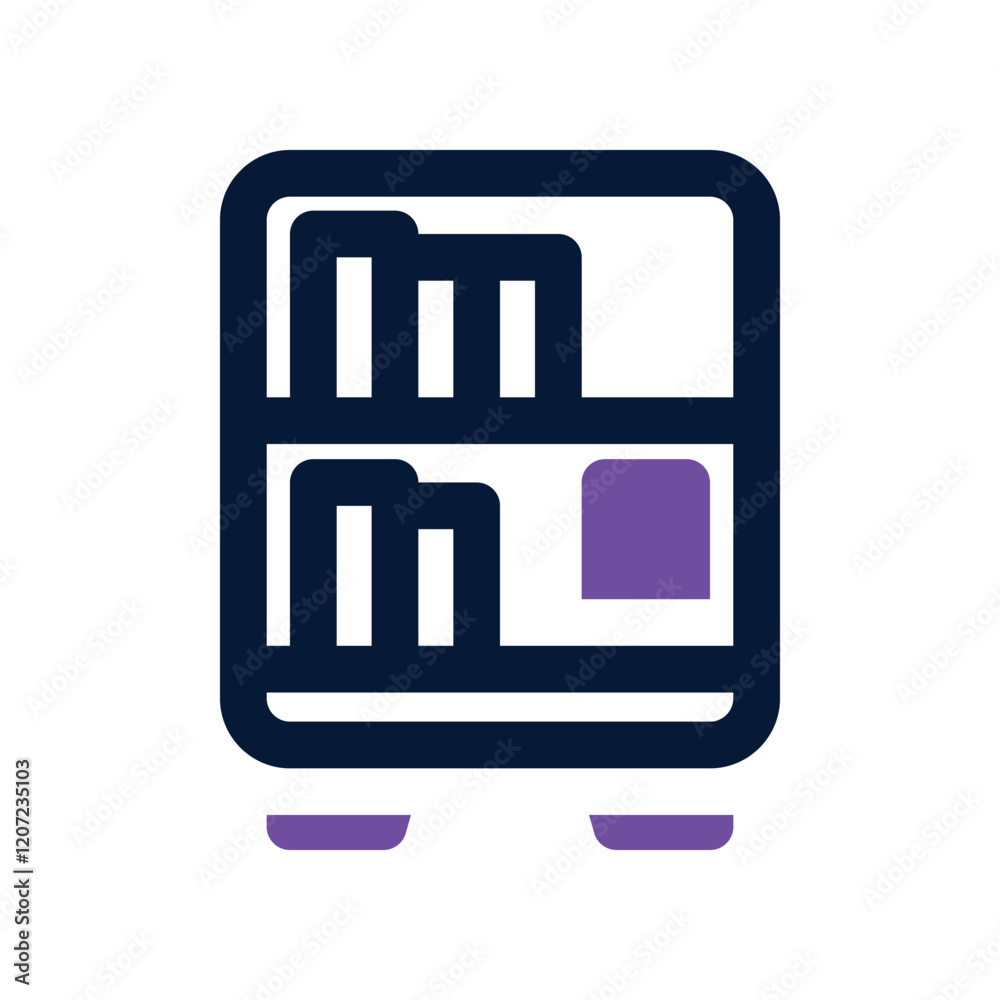 library dual tone icon. vector icon for your website, mobile, presentation, and logo design. library dual tone icon. vector icon for your website, mobile, presentation, and logo design.