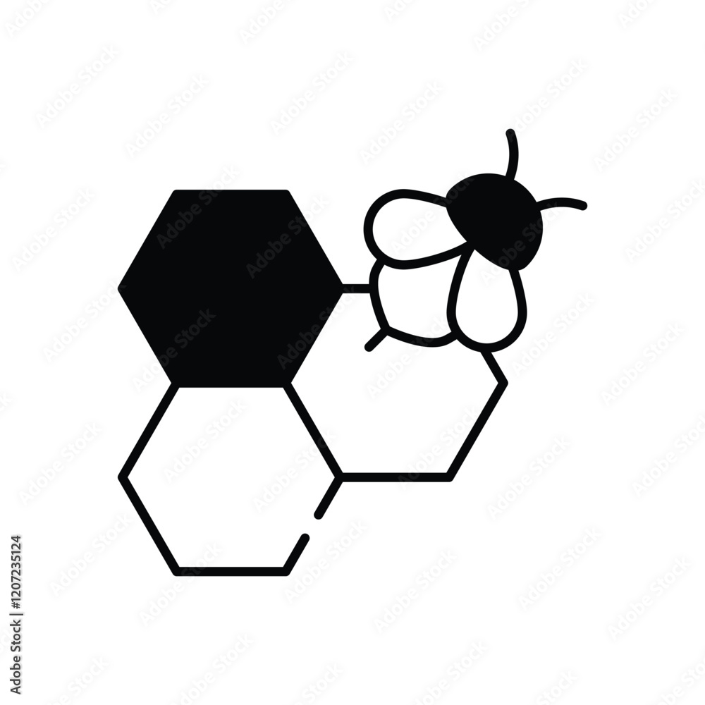 Fototapeta premium Honeycomb vector icon