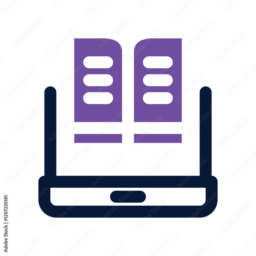 online library dual tone icon. vector icon for your website, mobile, presentation, and logo design. online library dual tone icon. vector icon for your website, mobile, presentation, and logo design.
