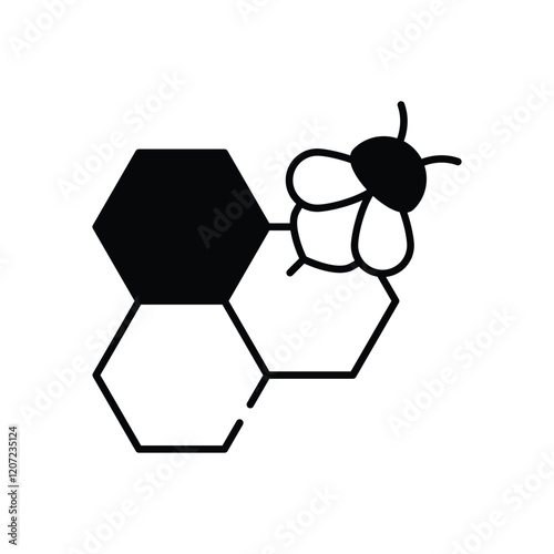Honeycomb vector icon