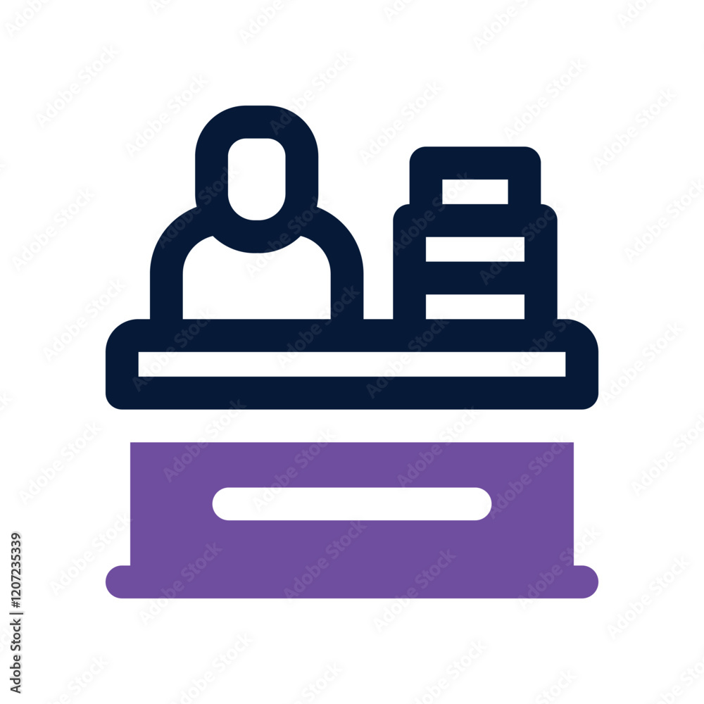 librarian dual tone icon. vector icon for your website, mobile, presentation, and logo design. librarian dual tone icon. vector icon for your website, mobile, presentation, and logo design.