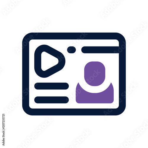 instructor dual tone icon. vector icon for your website, mobile, presentation, and logo design.