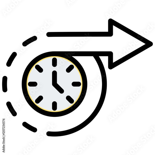 Long Term Outline Color Icon