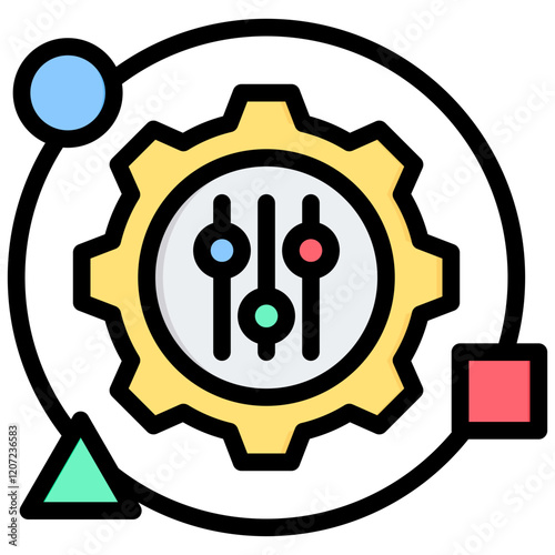 Adaptability Outline Color Icon