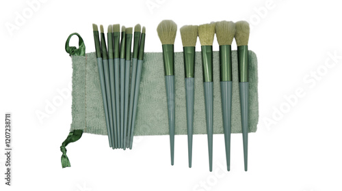 Multi-sized makeup brushes for women