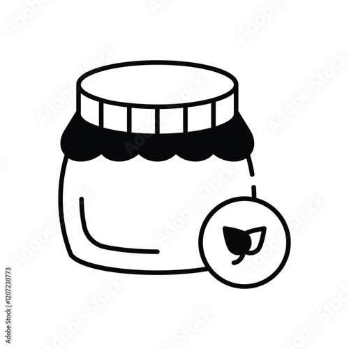 Organic Honey vector icon