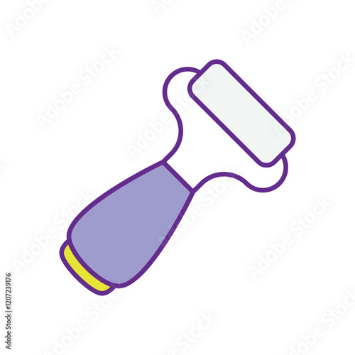 Guasha Massager vector icon stock illustration