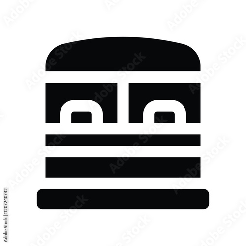 ticket office icon. vector glyph icon for your website, mobile, presentation, and logo design.