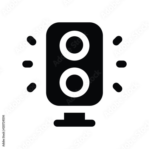 traffic light icon. vector glyph icon for your website, mobile, presentation, and logo design.