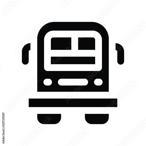 campervan icon. vector glyph icon for your website, mobile, presentation, and logo design.