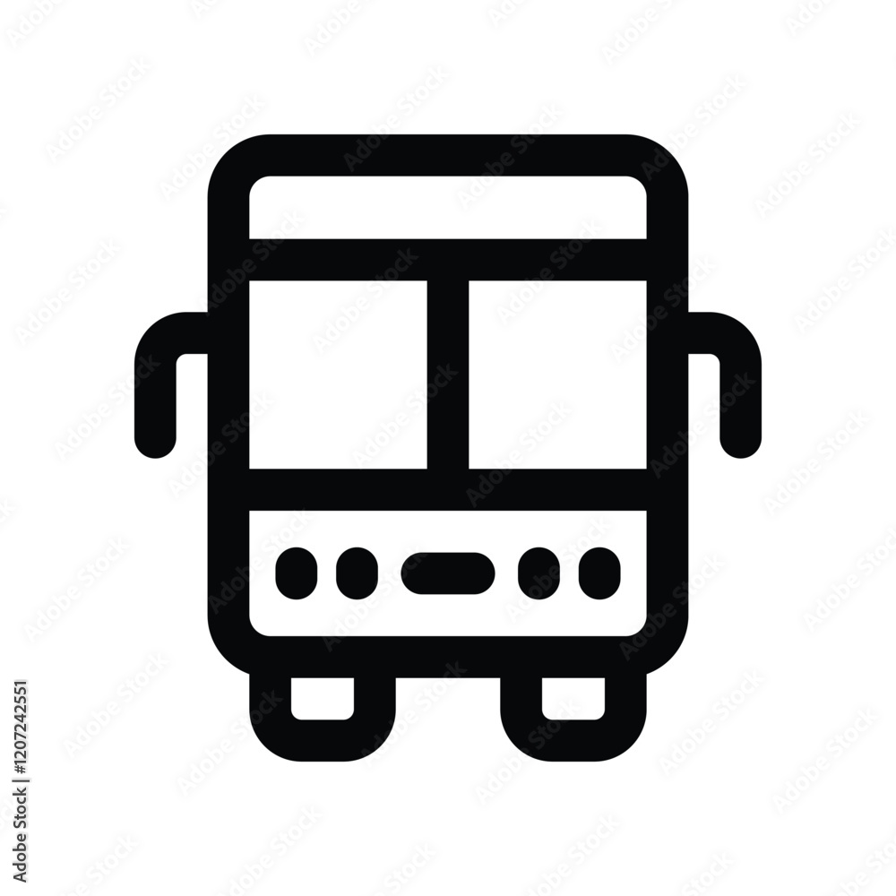 bus icon. vector line icon for your website, mobile, presentation, and logo design. bus icon. vector line icon for your website, mobile, presentation, and logo design.