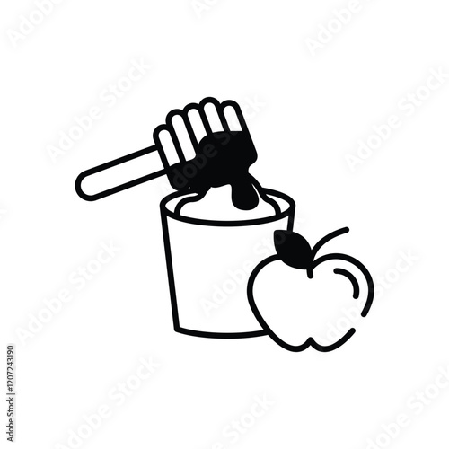 Organic healthy nectar vector icon