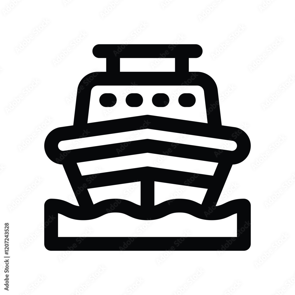 ship icon. vector line icon for your website, mobile, presentation, and logo design. ship icon. vector line icon for your website, mobile, presentation, and logo design.