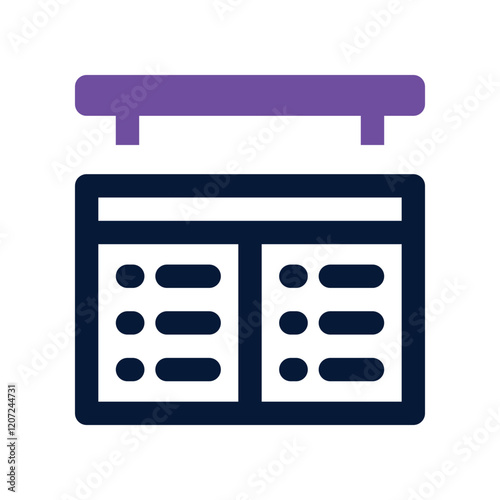 board icon. vector dual tone icon for your website, mobile, presentation, and logo design.