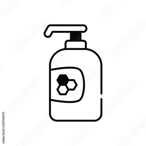Honey Shampoo vector icon