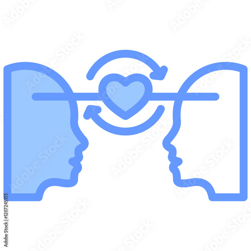 Empathy Blue Icon