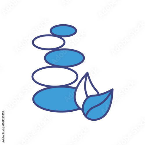 Balance Stones vector icon stock illustration