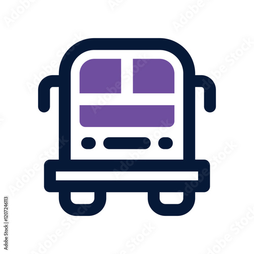 campervan icon. vector dual tone icon for your website, mobile, presentation, and logo design.