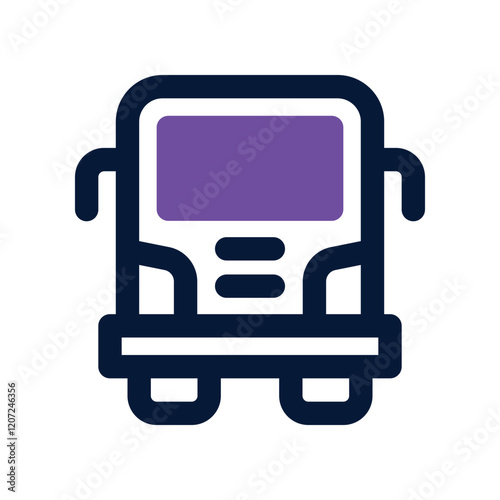 truck icon. vector dual tone icon for your website, mobile, presentation, and logo design.