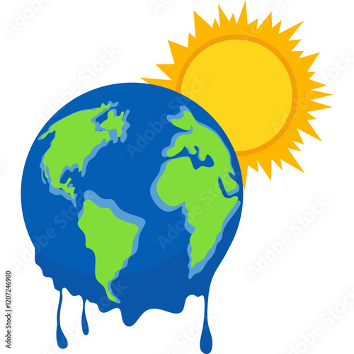 global warming melting earth