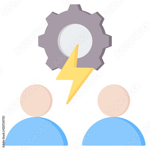 Conflict Management Flat Icon