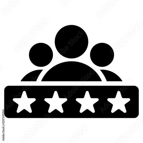 Expert Team Glyph Icon