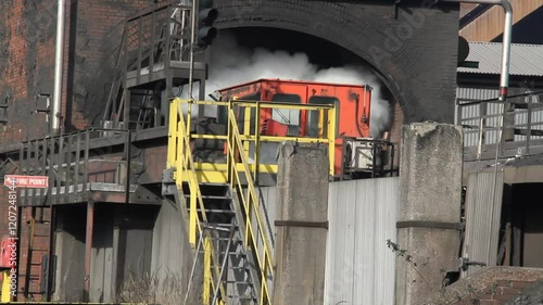 The final few days of a UK coke oven plant's life after becoming uneconomic and a pollution problem.  photo