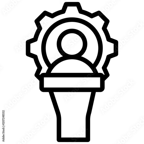 Leader Outline Icon