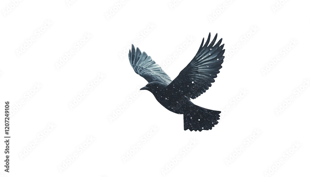 Cosmic Bird Flight Mystical Night Sky Galaxy Wings Dark Abstract Art hope space stars avian image Cosmic Bird Flight Mystical Night Sky Galaxy Wings Dark Abstract Art hope space stars avian image