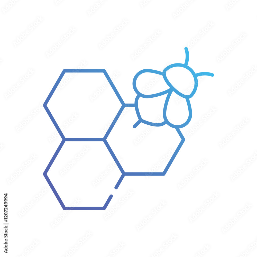 Obraz premium Honeycomb vector icon