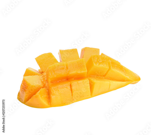 Mango isolated on transparen png, clipping path, full depth of field
