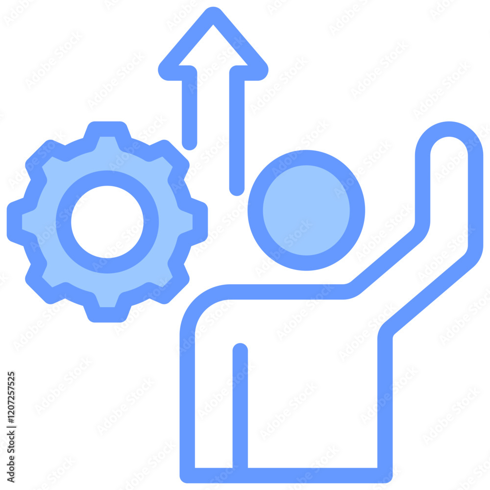 Personal Development Blue Icon Personal Development Blue Icon