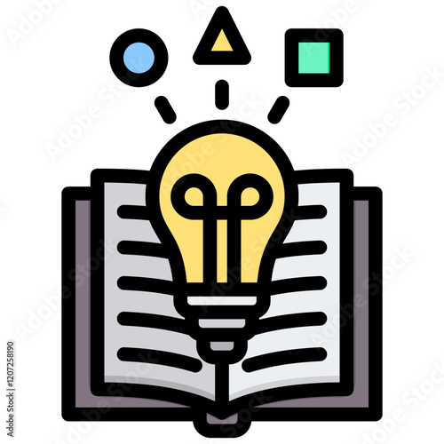 Blended Learning Outline Color Icon