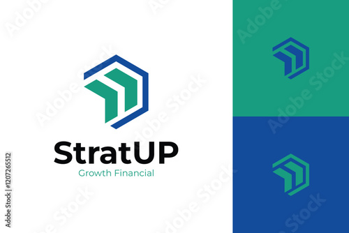 Moving vector logo icon design. Financial logo with arrow growth up graphic concept for business investment, marketing, finance, and Logistics logo template