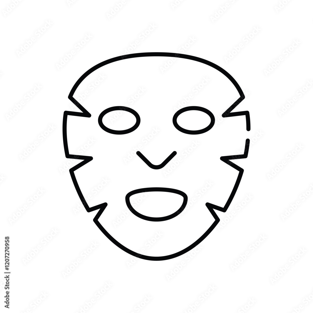 Honey Facial Mask vector icon Honey Facial Mask vector icon
