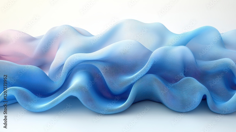 Abstract wavy pastel blue and pink fabric texture. Abstract wavy pastel blue and pink fabric texture.