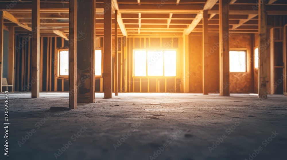 A cozy room adorned with rustic wooden frames, illuminated by sunlight streaming through a large, bright window, inviting warmth and comfort. A cozy room adorned with rustic wooden frames, illuminated by sunlight streaming through a large, bright window, inviting warmth and comfort.