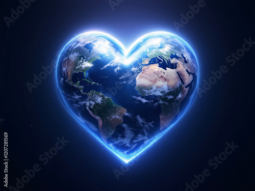 Heart-shaped Earth