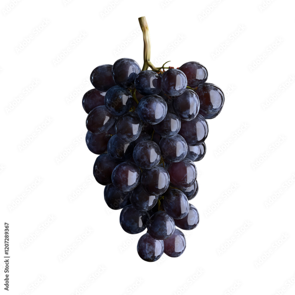 grape realistic 3D isolated on transparent background grape realistic 3D isolated on transparent background