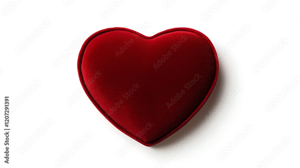 Red heart-shaped velvet gift box isolated on white background, romantic gifts, perfect for valentine's day and special occasions. Red heart-shaped velvet gift box isolated on white background, romantic gifts, perfect for valentine's day and special occasions.