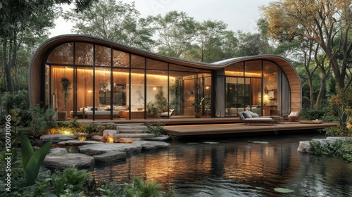 Modern Organic House Design with Tropical Setting