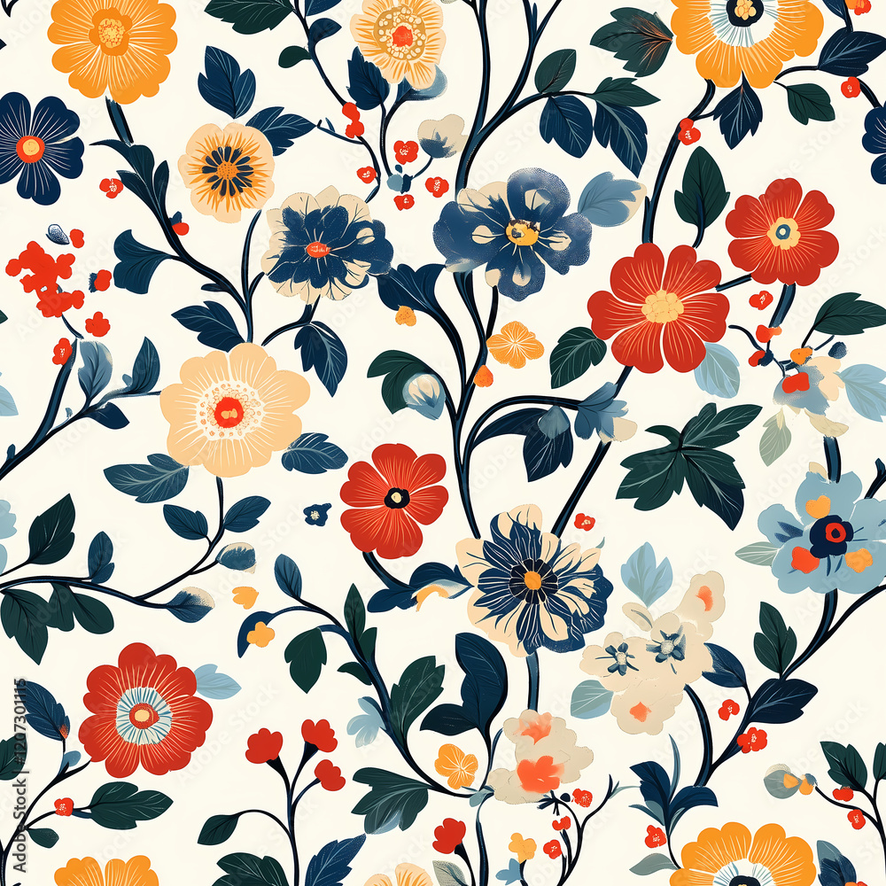 A seamless pattern designed in an Eastern style, Seamless design allows for a perfectly continuous pattern with no visible seams. A seamless pattern designed in an Eastern style, Seamless design allows for a perfectly continuous pattern with no visible seams.